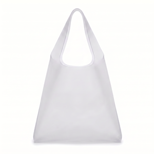 BSCI Rootsmen White Minimalist Design <b>Canvas</b> Zipper Closure Shoulder Tote Bag OEM Custom Logo Large Capacity Beach Shopping - Product Image 3