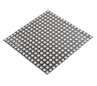 Écran de pixels flexible RGB WS2812 SMD à couleur pleine, programmable, noir, PCB, DC 5V, matrice de LED WS2812B