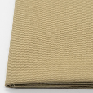 7S 100% Cotton Left Twill Half Process Non Elastic Heavy Count Drill Workwear Khaki Fabric In Stock - Product Image 1