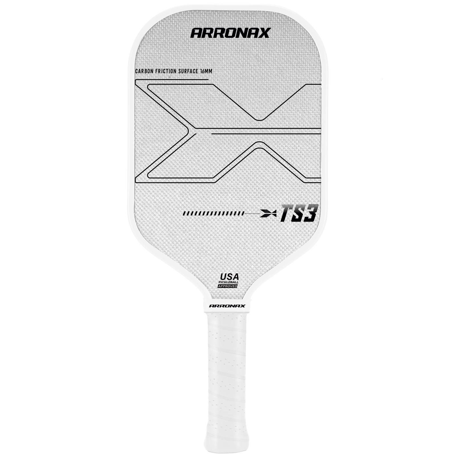 ピックルボール パドル ARRONAX チタン カーボン USAPA 承認 赤 ARRONAX USAPAチタンピクルスボールパドル炭素繊維グリップ付き