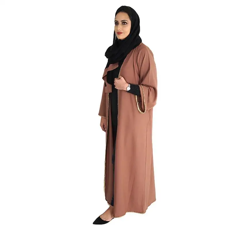 Abito moderno da donna Abaya a manica lunga Maxi Kaftan abbigliamento musulmano adulto dal produttore della Cina