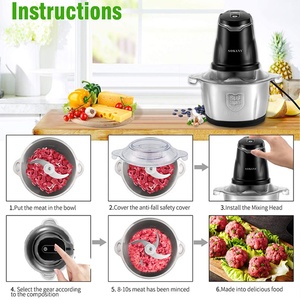 <span class=keywords><strong>Picadora</strong></span> de Carne Eléctrica <span class=keywords><strong>Sokany</strong></span> para Uso Doméstico, Totalmente Automática, de Acero Inoxidable - Product Image 6