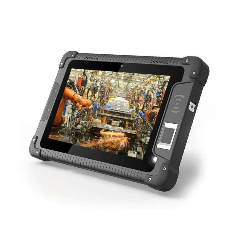 Tablette Pc industrielle de 8 pouces de qualité Ip68 étanche 4g Lte écran tactile capacitif Android 9.0 tablette robuste