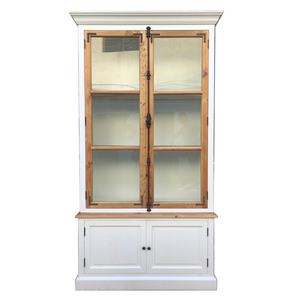 High Quality Indoor Furniture Single <b>Book</b> <b>Shelf</b> Cabinet <b>Wooden</b> Bookcase with Glass Doors - Product Image 2