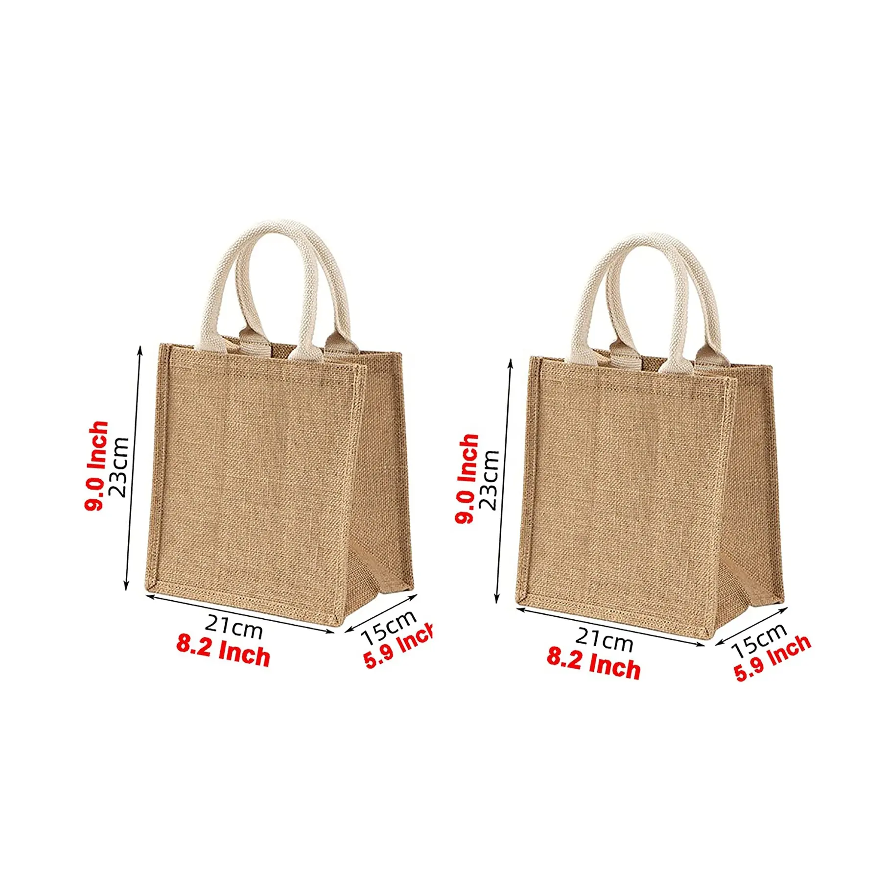 Fabrikant Custom Eco Kleine Groothandel Bruiloft Gunst Eco-Vriendelijke En Herbruikbare Tote Mini Jute Geschenkzak Met Handgrepen