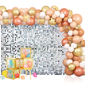 Pannello Esagonale Moderno Vintage Cinese con Paillettes Lucide Attivate dal Vento per Sfondo Lampeggiante per Matrimoni e Feste di Compleanno - Product Image 4