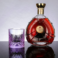 Copa de Vino de Cristal K9 sin Plomo, Tallada a Mano con Patrón de Cebada Edo Kiriko, Vaso para Whisky Grabado, 200ml, Lujosa y Elegante