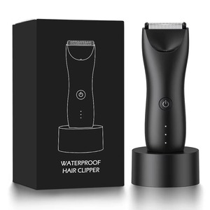 New Hot Selling IPX7 Waterproof <b>Trimmer</b> Rechargeable Cordless <b>Body</b> <b>Hair</b> <b>Trimmer</b> Electric Groin Ha - Product Image 2