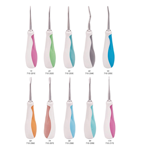Titian Dental lurus melengkung, instrumen bedah gigi pengekstraktor ujung akar apikal Luxating - Product Image 2