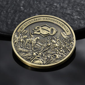 Souvenirs, pièces de monnaie en métal plaqué laiton, 3D, détails élevés, gaufrage, logo en métal, alliage de zinc, pièces de monnaie personnalisées double face - Product Image 4