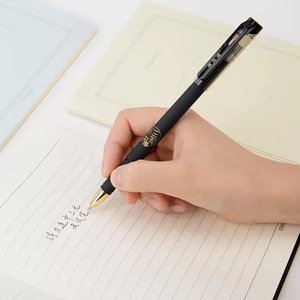 Deli S123 Gel <b>Pen</b> 0.5mm Black Ink Student Exam <b>Pen</b> Office School Use - Product Image 2