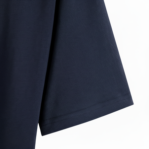 Camiseta de algodón informal para hombre: Ajuste holgado, cuello redondo, manga corta, ligera y transpirable para usar en verano - Product Image 1