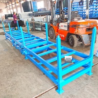 Système de rangement et de stockage mobile pour tuyaux en acier, étagère de stockage de tuyaux Wolf Creek, capacité de 1500 kg, résistant à la corrosion