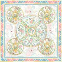 Tapis de sol pliables de luxe antidérapants pour Mahjong, motifs carrés violets, en caoutchouc naturel, pour le divertissement Mahjong (vente en gros)