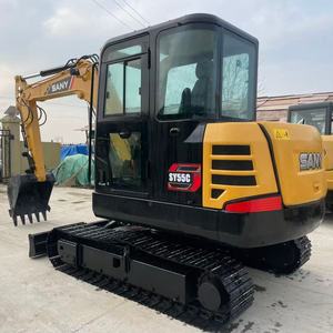 高品质二手挖掘机三一55C原装中国制造状况良好二手迷你挖掘机三一55带强力发动机价格便宜 - Product Image 2