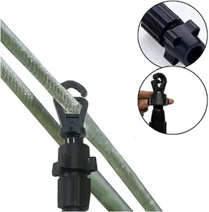 2.4m Clothes Washing Line Prop Pole Heavy Duty Telescopic Support