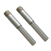 Foret diamanté brasé à tige hexagonale de 5 à 25 mm de diamètre pour granit dur, carrelage, marbre et pierre