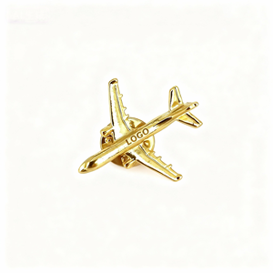 Custom Logo Silver-Plated Zinc Alloy Casting Fashion Airplane Souvenir for Art & Collectibles