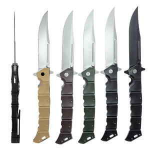มีดพับอเนกประสงค์สำหรับใช้งานกลางแจ้ง ใบมีดสแตนเลส ด้ามจับยาง เหมาะสำหรับการตั้งแคมป์ ล่าสัตว์ ใช้ในอุตสาหกรรม  รับผลิตตามแบบ OEM - Product Image 1