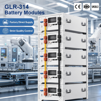 Système de stockage d'énergie solaire hors réseau intelligent OEM/ODM, batterie LiFePO4 16,08 kWh, 51,2 V, 314 Ah, empilable, avec BMS intelligent et interface CAN