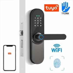 Bonisi Hợp kim nhôm vân tay Ba lô cửa trượt thông minh khóa phía trước ổ khóa kỹ thuật số khóa cửa thông minh khóa - Product Image 1