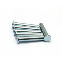 Rivets semi-tubulaires en acier au carbone à tête plate, zingués bleus, 3mm 4mm 5mm, antirouille pour fixation de machines industrielles