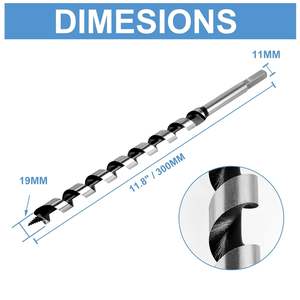 ดอกสว่านเจาะไม้ ราคาดี ปี 2026 ชุด 6 ชิ้น ขนาด 6-20 มม. ดอกสว่านเจาะไม้ 19 มม. x 300 มม. - Product Image 2