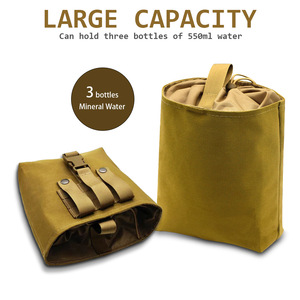 Chiến thuật Dump Pouch Multicam mềm EDC đồ lặt vặt có thể gập lại Pouch săn bắn ngoài trời tái chế lưu trữ Molle Eo Túi bánh CP chủ - Product Image 6