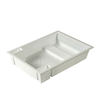 Escurridor de platos clásico con drenaje, escurridor de platos de secado rápido blanco y negro