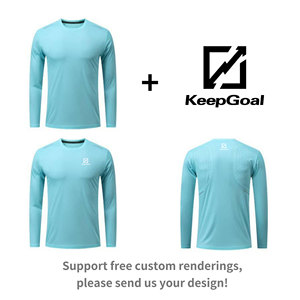Camiseta Deportiva de Manga Larga para Hombre, Personalizada OEM, con Estampado Reflectante, Ultraligera, de Secado Rápido, Transpirable, de Malla, para Correr y Hacer Ejercicio - Product Image 5
