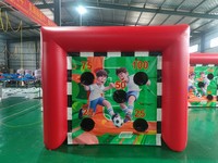 Cible de tir de football gonflable en PVC commercial, but de pénaltys gonflable pour la location d'événements et de fêtes de carnaval