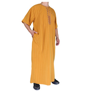 Vente directe d'usine de thobe <span class=keywords><strong>pour</strong></span> hommes de style marocain de haute qualité <span class=keywords><strong>pour</strong></span> la prière - Product Image 5