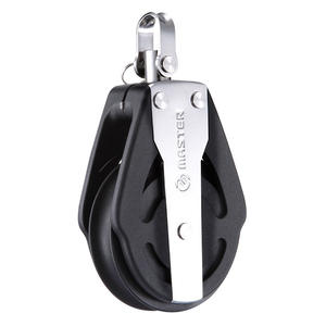 ล้อขนาด 76 มม. เส้นผ่านศูนย์กลางลวด 12 มม. ล้อเดี่ยว/หมุนได้/มีห่วง  รอกเรือใบแบบผสม  ฮาร์ดแวร์ทางทะเล-SPB-7607F - Product Image 2