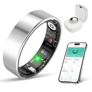 Bague connectée légère 3,5 g unisexe, surveillance de la santé, suivi du <span class=keywords><strong>cycle</strong></span> <span class=keywords><strong>menstruel</strong></span>, soins à distance, longue durée de vie de la batterie, sans frais <span class=keywords><strong>d</strong></span>'abonnement - Product Image 1