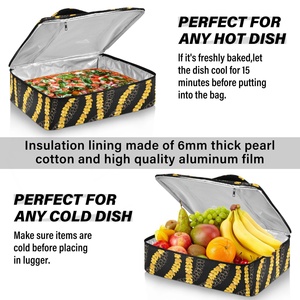 <b>Custom</b> Hawaiian Puakenikeni Lei Waterproof Zipper Closure Picnic Hiking Reusable Cooler <b>Insulated</b> Lunch <b>Box</b> Bags for Adult Men - Product Image 5