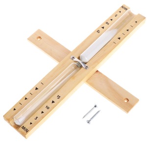 Minuteur de sauna en bois coloré de 15 minutes, type sablier - Product Image 1