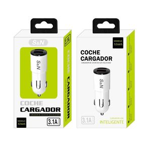 S&N Car Charger 3.1A USB Intelligent Fast Charging for Cars - Product Image 1
