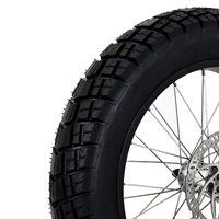Set Roda Motor Sepeda Berkualitas Tinggi, Velg Aluminium Depan dan Belakang 20 Inch, Ban Multi-Terrain 4.5 Fat dengan Ban Dalam.