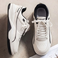 Chaussures de skateboard pour couple 36-44, baskets décontractées à semelle épaisse, style streetwear tendance, à lacets, pour hommes, rehaussantes, sportives, souples, printemps