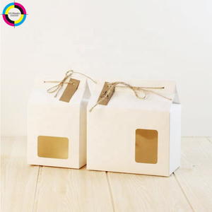 Caja <span class=keywords><strong>de</strong></span> Embalaje Premium <span class=keywords><strong>con</strong></span> Fondo Bloqueable y Ventana Transparente, Cordel Decorativo <span class=keywords><strong>de</strong></span> <span class=keywords><strong>Yute</strong></span> Personalizado para Panadería y Artículos Hechos a Mano - Product Image 2