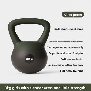 Equipo de Fitness profesional para el hogar 3-12kg PVC Kettlebell mancuerna <span class=keywords><strong>suave</strong></span> Squat Swing entrenamiento para hombres mujeres pesas libres enfocadas - Product Image 6