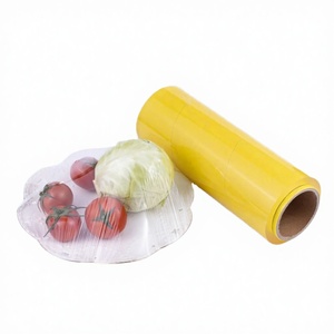 Food Grade Clear PE Plastic Food <b>Wrap</b> 12 Inch x 750 Sq Ft Flexible Cling Film Roll with Cutter Box for <b>Kitchen</b> Food Storage - Product Image 5