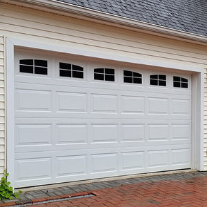 Portes <span class=keywords><strong>de</strong></span> <span class=keywords><strong>garage</strong></span> automatiques électriques modernes à double <span class=keywords><strong>porte</strong></span>, sur mesure, isolantes, sectionnelles, en acier inoxydable, pour deux voitures - Product Image 5