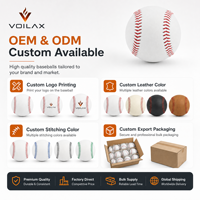 Ballon de softball d'entraînement léger et souple, design à coutures surélevées, 12 pouces, 12 onces, recouvert de cuir, imprimé soyeux, pour l'entraînement quotidien des jeunes amateurs 6