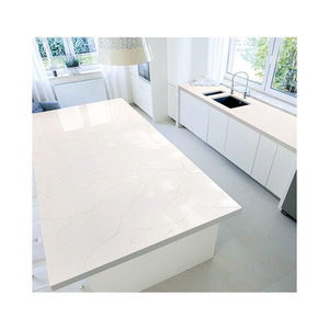 Lớn nhân tạo Lấp Lánh Trắng thạch anh đá nhà bếp băng ghế dự bị Carrara tĩnh mạch nhỏ Countertop tấm-sinh thái thân thiện thiết kế hiện đại - Product Image 1