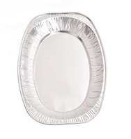 Plateaux de papier aluminium jetables moyens écologiques Plateaux de service ovales pour aliments Plateaux de service pour poissons