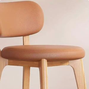 <span class=keywords><strong>Chaise</strong></span> <span class=keywords><strong>de</strong></span> salle à manger en bois massif <span class=keywords><strong>de</strong></span> style nordique, lignes modernes et minimalistes, détails <span class=keywords><strong>de</strong></span> style antique, siège rembourré <span class=keywords><strong>de</strong></span> haute qualité pour une salle à manger confortable à la maison - Product Image 5