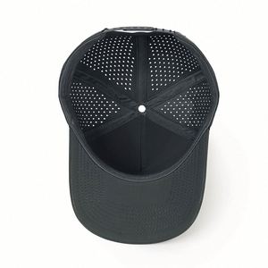Casquette de golf personnalisée pour homme avec logo découpé au laser, perforée, 6 panneaux, imperméable, casquette de sport, casquette 5 panneaux - Product Image 6