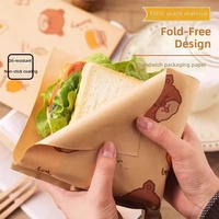 Papier d'emballage pour sandwichs, papier absorbant l'huile pour hamburgers, papier laminé, papier sulfurisé pour friteuse à air et pâtisserie maison