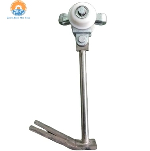 Crochet de rail en acier inoxydable pour abattage et étalage de viande en abattoir industriel (moutons, agneaux, chèvres) - Product Image 2